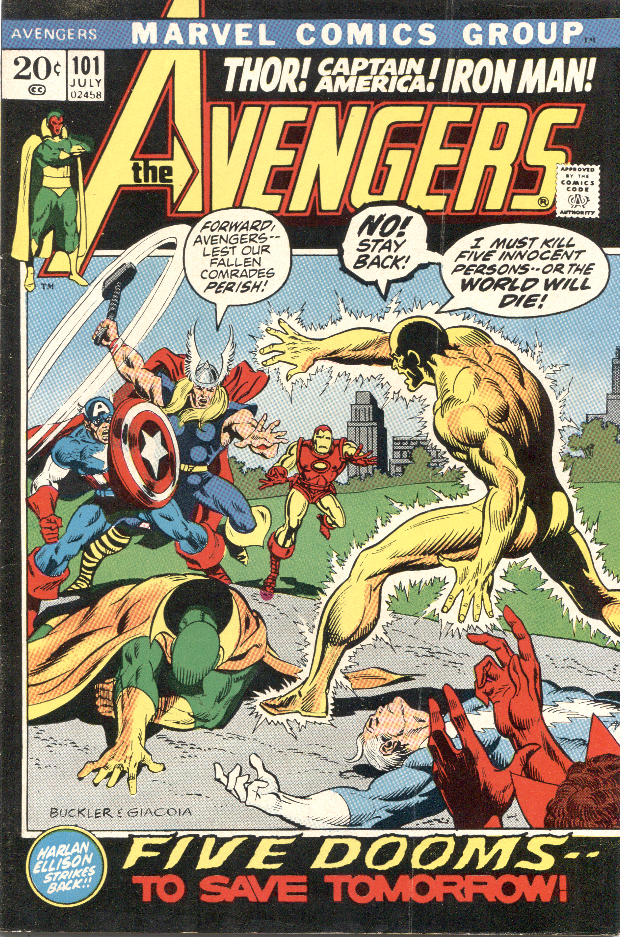 Avengers #101 Cover