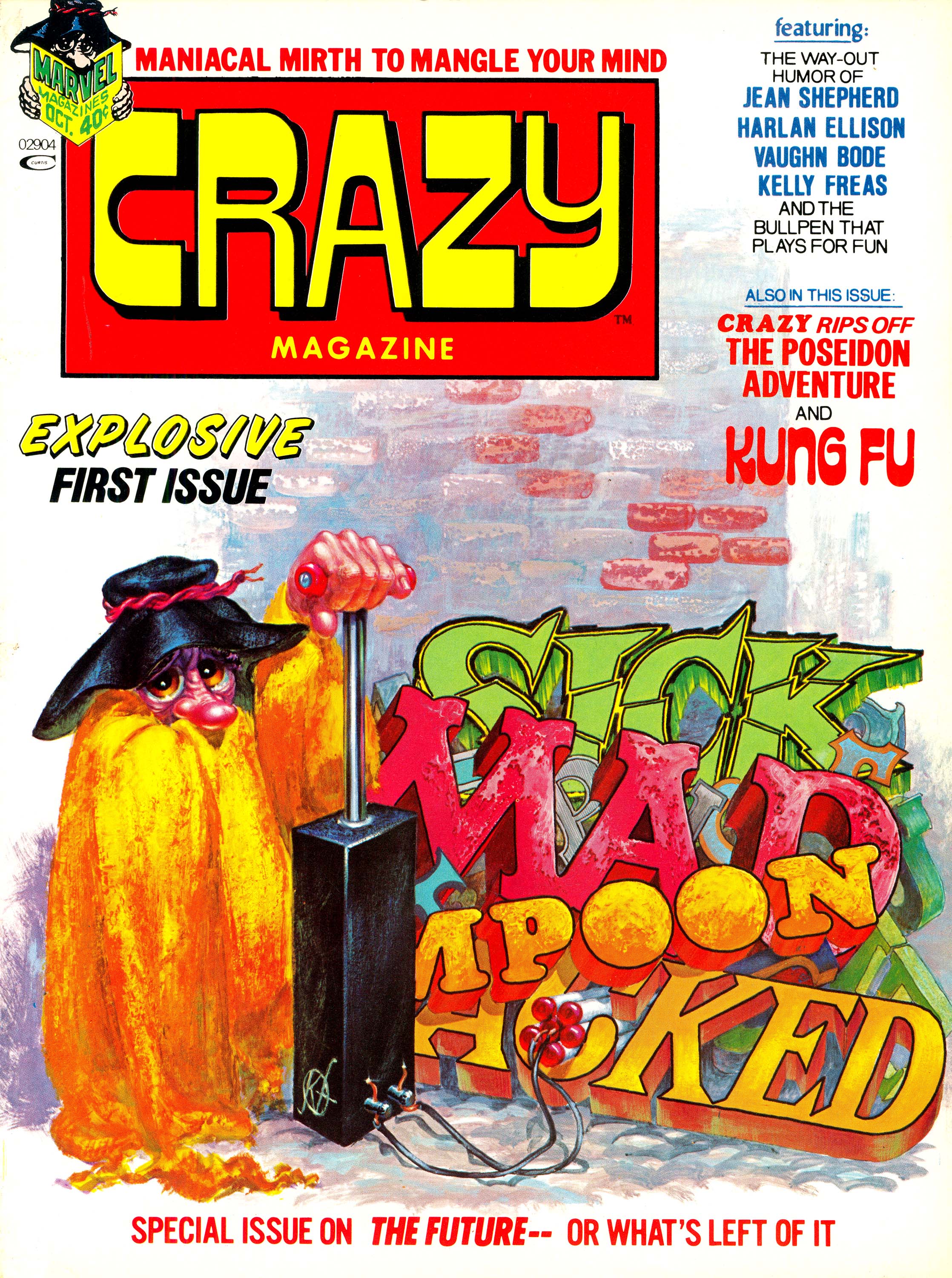 Crazy #1, cover, art by Kelly Freas