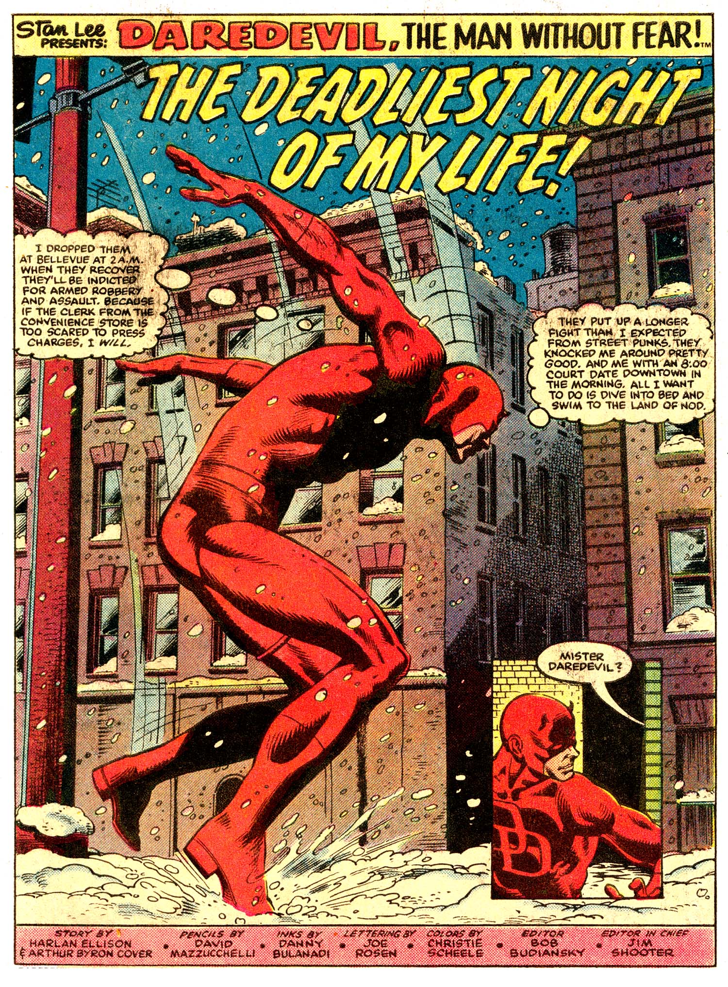 Daredevil #208, art by David Mazzuchelli and Danny Bulandi