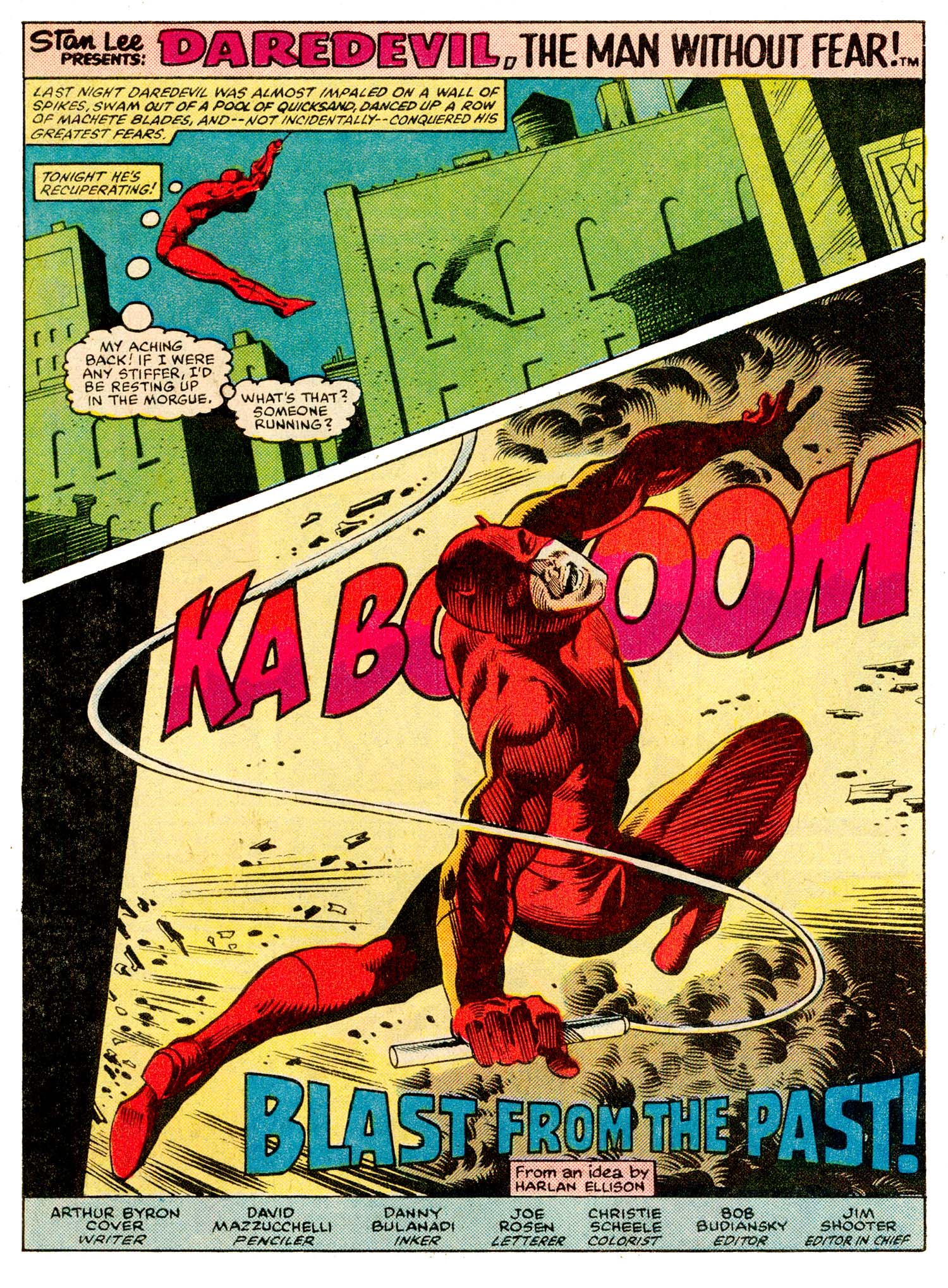 Daredevil #209, art by David Mazzuchelli and Danny Bulandi