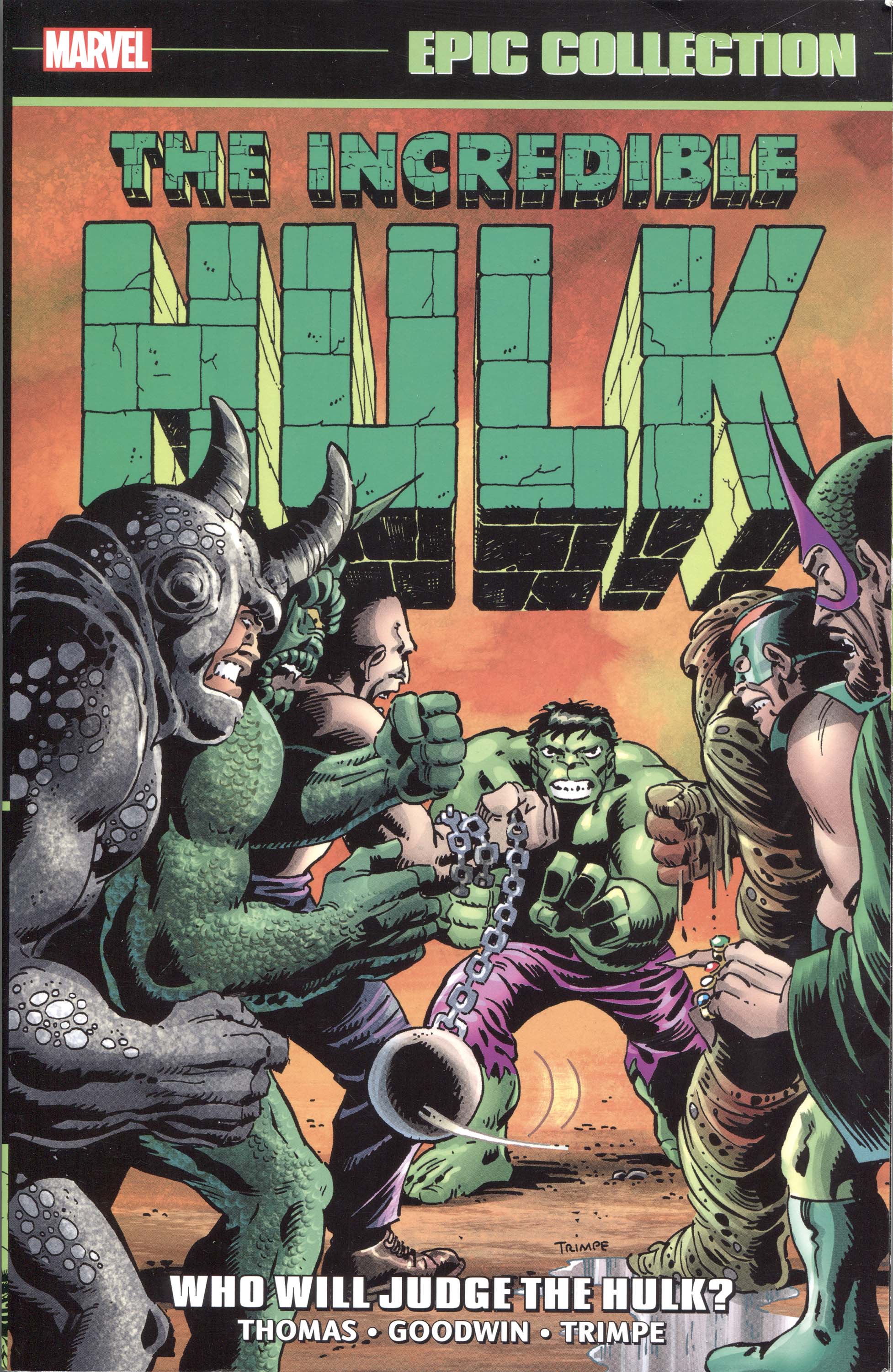 Incredible Hulk Epic Collection 5, cover, art by Herb Trimpe