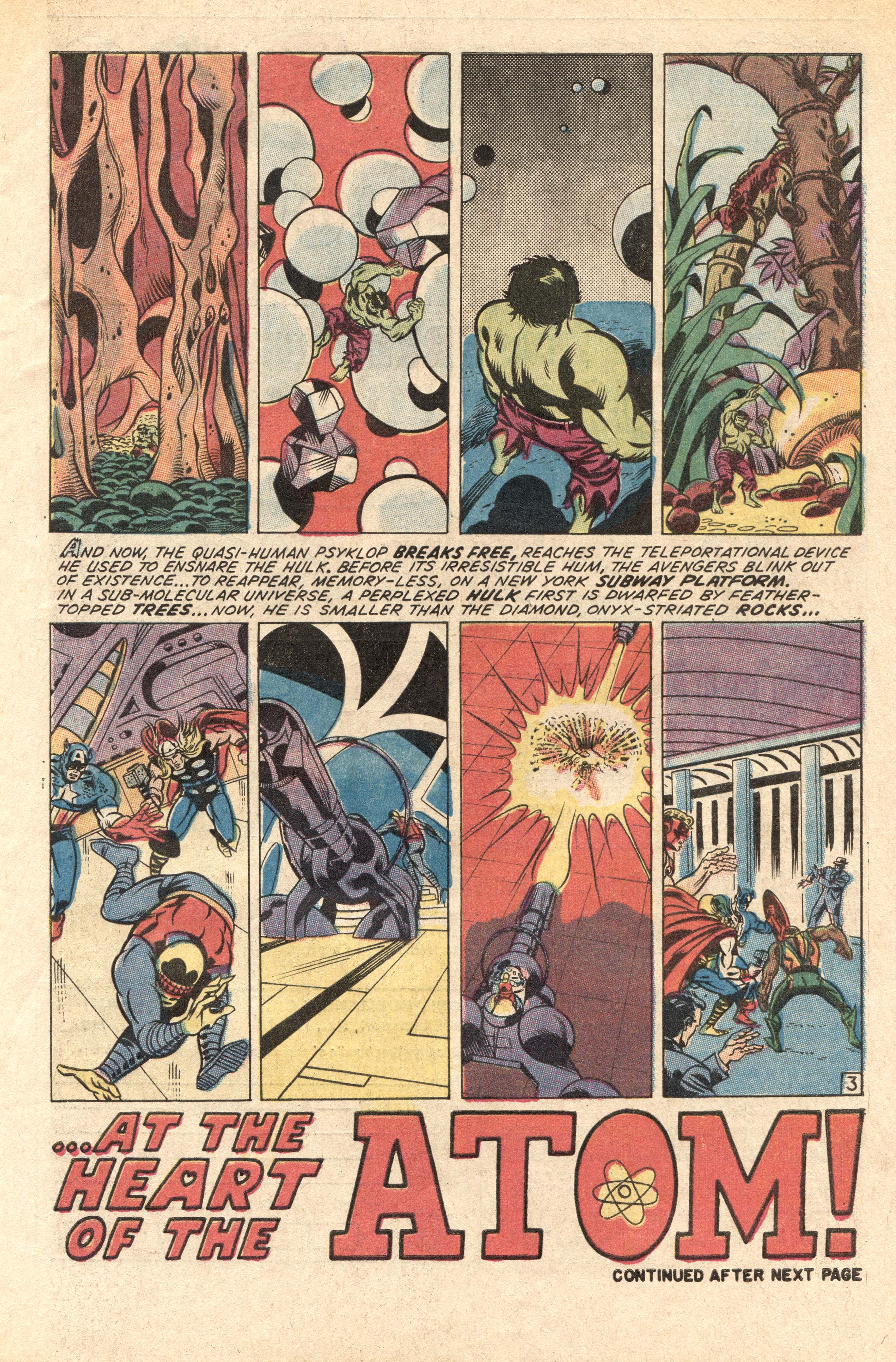 Incredible Hulk 140, p3, art by Herb Trimpe and Sam Grainger