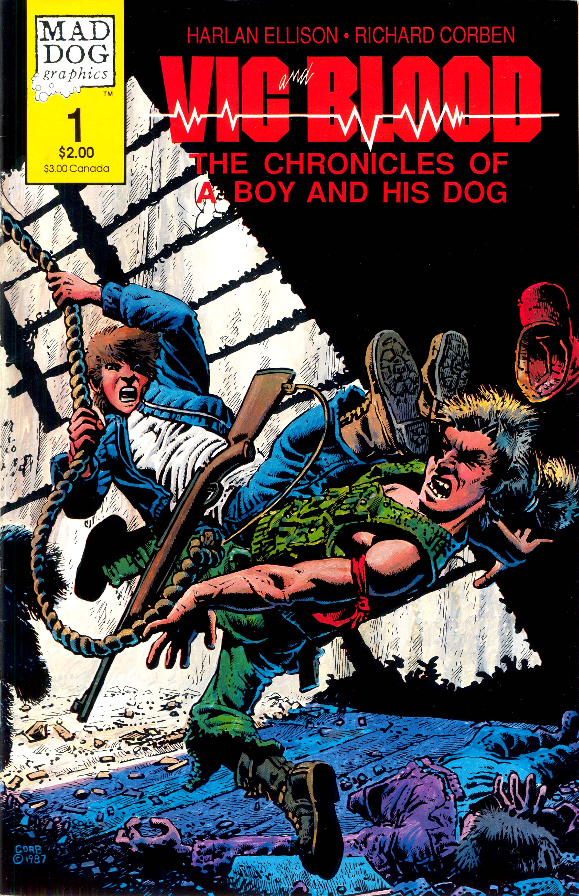 Vic and Blood #1, cover, art by Richard Corben