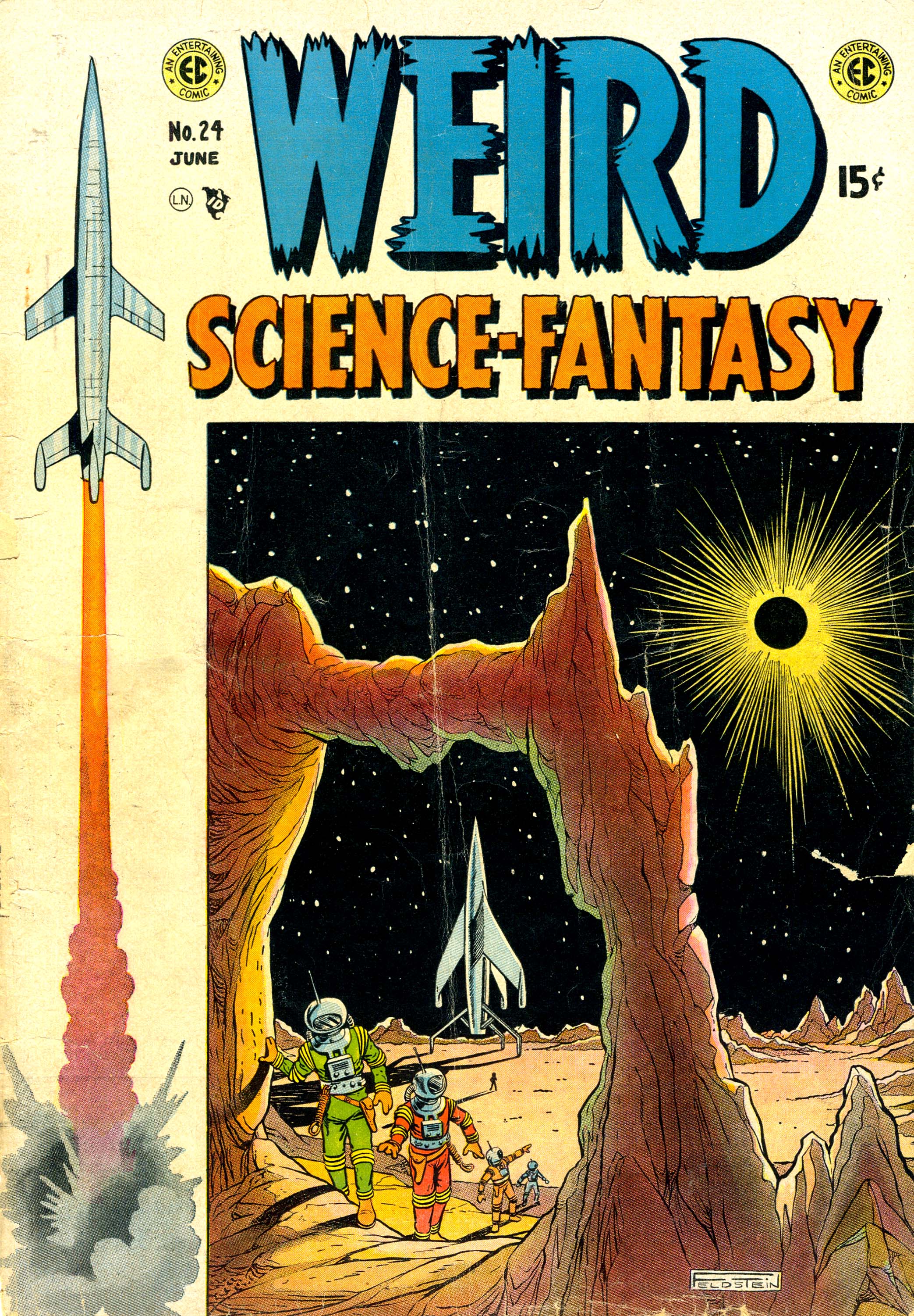 Weird Science-Fantasy #24, cover, art by Al Feldstein