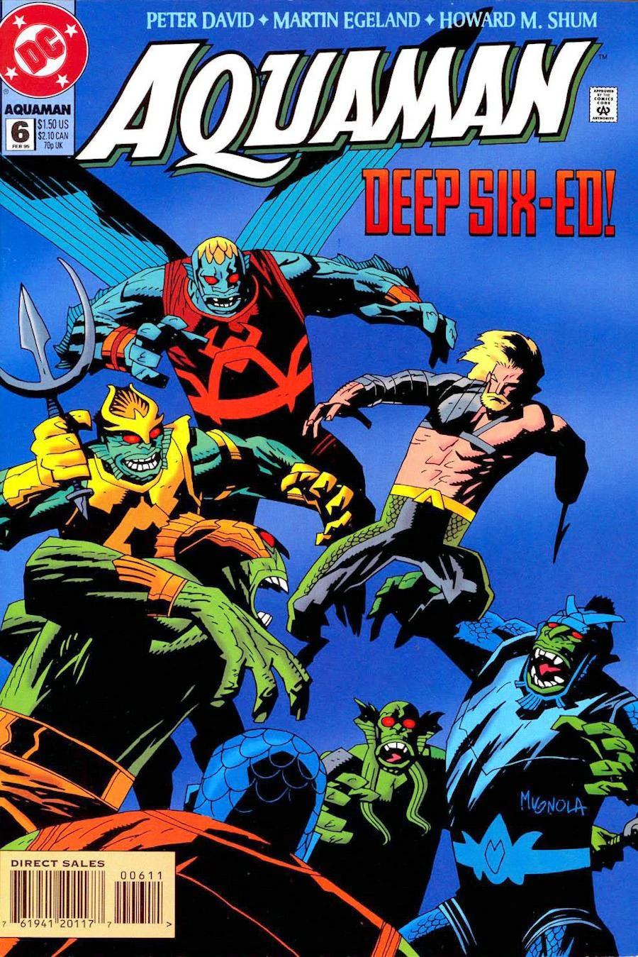 Aquaman #6, cover, art by Mike Mignola