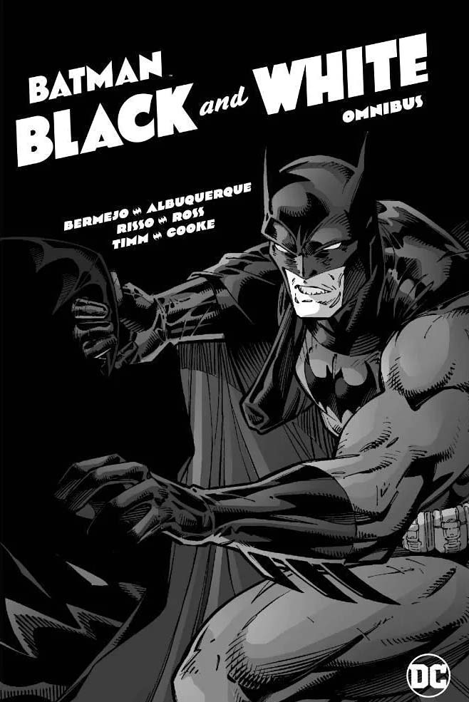 Batman: Black and White Omnibus, cover, art by Jim Lee