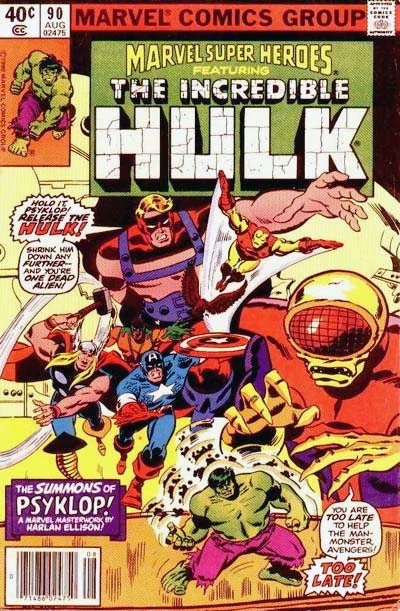 Marvel Super-Heroes #90, cover, art by Sal Buscema