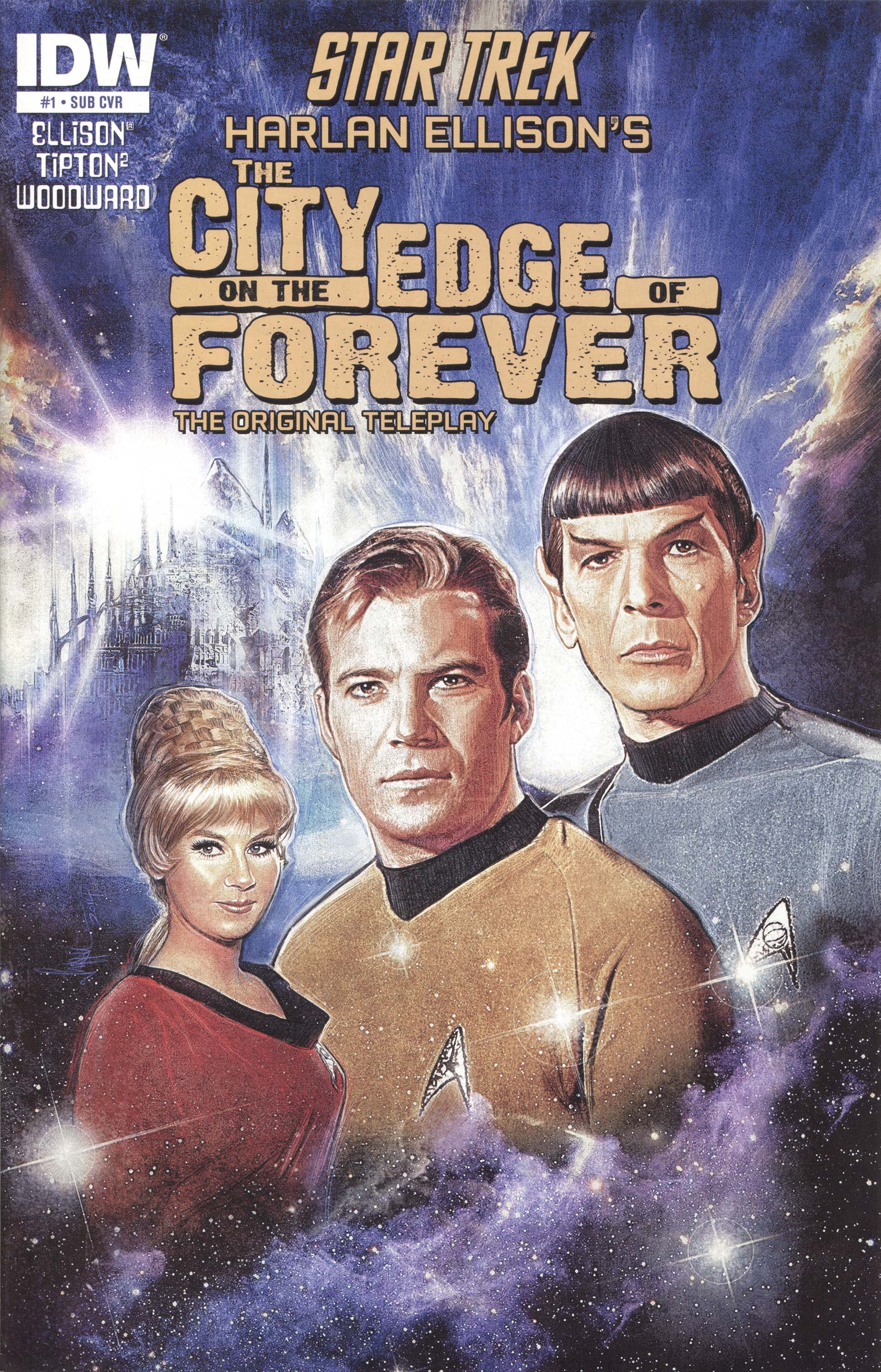 The City On The Edge Of Forever #1, subscriber cover, art by Paul Shipper