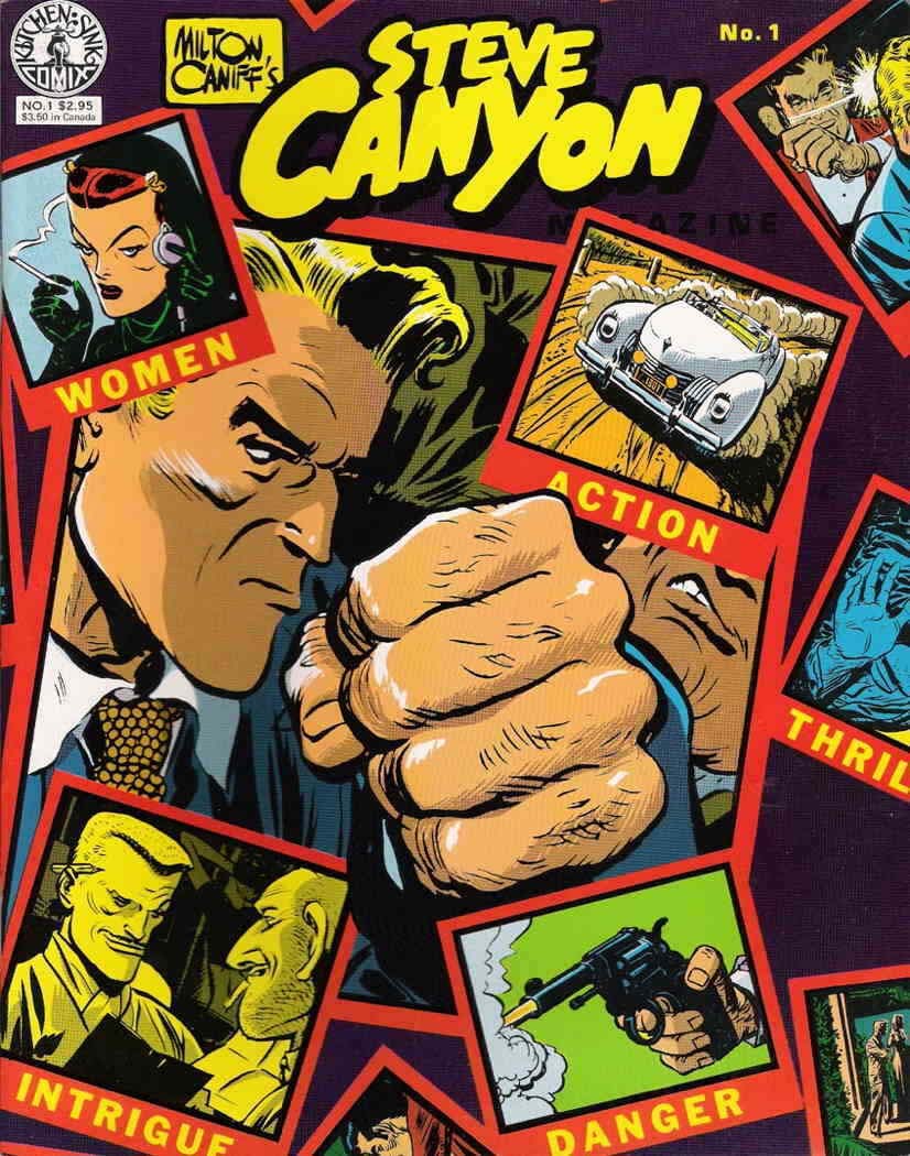 Steve Canyon Magazine #1, cover, art by Milton Caniff