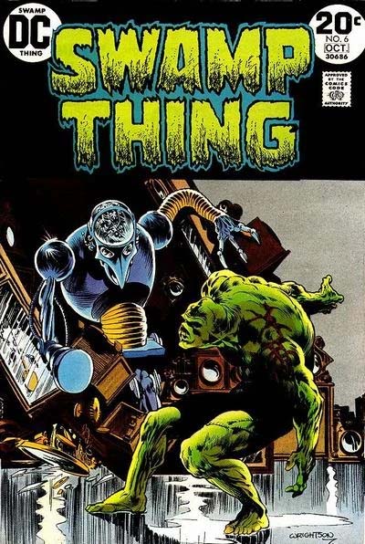 Swamp Thing #6, cover, art by Bernie Wrightson