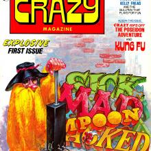 Crazy #1, cover, art by Kelly Freas