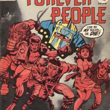 The Forever People #3, cover, art by Jack Kirby