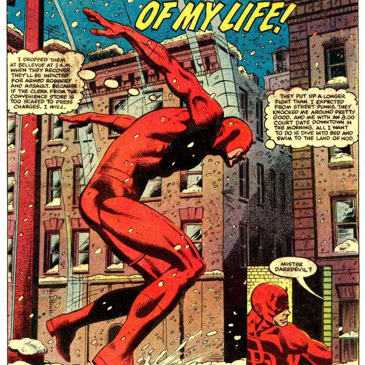 Daredevil #208, art by David Mazzuchelli and Danny Bulandi