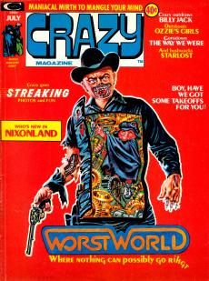 Crazy #5, cover, art by Kelly Freas