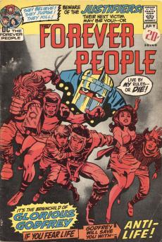 The Forever People #3, cover, art by Jack Kirby
