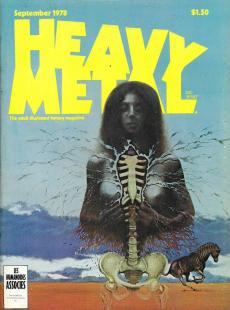 Heavy Metal, vol. 2 no5, cover, art by Jim Burns